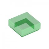LEGO Tegel 1x1 TRANSPARANT GROEN (100 stuks)