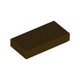 LEGO Tegel 1x2 DONKERBRUIN (100 stuks)