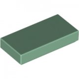 LEGO Tile 1x2 SAND GREEN (100 pcs)