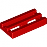LEGO Tegel 1x2 met Grill ROOD (100 stuks)