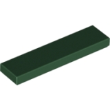 LEGO Tegel 1x4 DONKERGROEN (100 stuks)