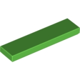 LEGO Tegel 1x4 HELDERGROEN (100 stuks)