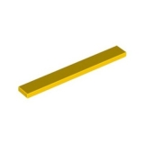 LEGO Tile 1x8 YELLOW (100 pcs)