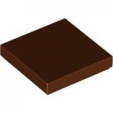 LEGO Tile 2x2 BROWN (100 pcs)