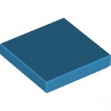 LEGO Tile 2x2 DARK AZURE (100 pcs)