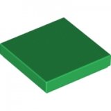 LEGO Tile 2x2 GREEN (100 pcs)