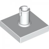 LEGO Tile 2x2 with Pin WHITE (100 pcs)