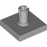 LEGO Tegel 2x2 met Pin LICHTGRIJS (100 stuks)