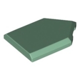 LEGO Tegel 2x3 Vijfhoekig ZANDGROEN (100 stuks)