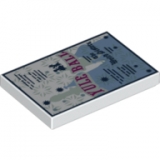 LEGO Tegel 2x3 Yule Ball Uitnodiging