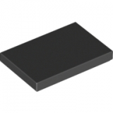 LEGO Tegel 2x3 ZWART (100 stuks)