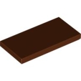 LEGO Tile 2x4 RBROWN (100 pcs)