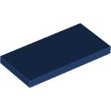 LEGO Tile 2x4 DARK BLUE (100 pcs)