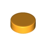 LEGO Tegel Rond 1x1 OKERGEEL (100 stuks)