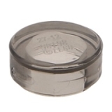 LEGO Tegel Rond 1x1 TRANSPARANT ZWART (100 stuks)