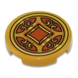 LEGO Tegel Rond 2x2 Munt GOUDKLEURIG (10 stuks)