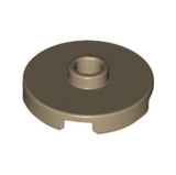 LEGO Tile Round 2x2 with Stud DARK TAN (100 pcs)