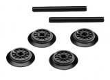LEGO Train Wheels with Axle BLACK