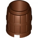 LEGO Barrel 2x2x2 BROWN (10 pcs)