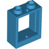 LEGO Venster 1x2x2 DONKERAZUUR (100 stuks)