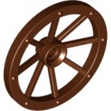 LEGO Wagon Wheel BROWN 10 pcs BRICKshop LEGO en DUPLO specialist