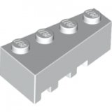 LEGO Brick 4x2 with Corner Right WHITE (10 pcs)