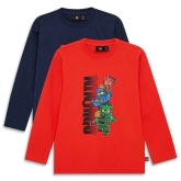 LEGO 2-PACK T-shirt Ninjago (LWTAFFY 618 - Maat 140)
