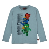 LEGO T-shirt Ninjago ZANDBLAUW (LWTAFFY 603 - Maat 110)