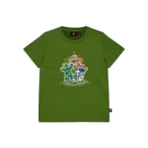 LEGO T-shirt Ninjago DONKERLIME (LWTANO 208 - Maat 122)