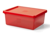 LEGO Opbergbox Sort&Store M TRANSPARANT ROOD