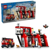 LEGO 60414 Brandweerkazerne en Brandweerauto