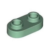 LEGO Plaat 1x2 Afgerond ZANDGROEN (100 stuks)