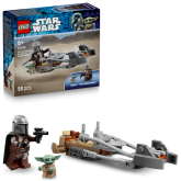 LEGO 75436 De Mandalorian en Grogu's Speederbike