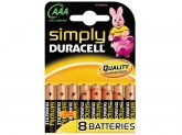 DURACELL Batterij AAA MN2400 (8 stuks) BLISTER