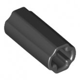 LEGO As Connector 2L ZWART (100 stuks)
