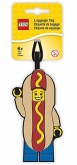 LEGO Bagage Label Man in Hotdogpak LEGO Bagage Label Man in Hotdogpak