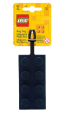 LEGO Bagage Label Steen 2x4 ZWART LEGO Bagage Label Steen 2x4 ZWART