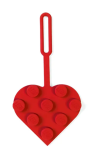 LEGO Bagage Label Hart 3x3 ROOD LEGO Bagage Label Hart 3x3 ROOD