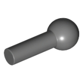 LEGO Bar 1L met Trekhaak DONKERGRIJS (100 stuks) LEGO Bar 1L met Trekhaak DONKERGRIJS (100 stuks)