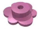 LEGO Bloem DONKERROZE (100 stuks)