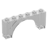 LEGO Boog 1x6x2 TRANSPARANT (10 stuks) LEGO Boog 1x6x2 TRANSPARANT (10 stuks)