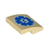 LEGO Boog 2x2 Wildlife Logo BEIGE (100 stuks) LEGO Boog 2x2 Wildlife Logo BEIGE (100 stuks)
