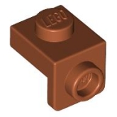 LEGO Bracket 1x1 - 1x1 DONKERORANJE (100 stuks) LEGO Bracket 1x1 - 1x1 DONKERORANJE (100 stuks)