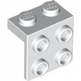 LEGO Bracket 1x2 - 2x2 WIT (100 stuks) LEGO Bracket 1x2 - 2x2 WIT (100 stuks)