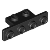 LEGO Bracket 1x2 - 1x4 ZWART (100 stuks)