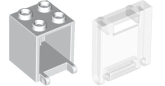 LEGO Brievenbus WIT-TRANSPARANT (10 stuks) LEGO Brievenbus WIT-TRANSPARANT (10 stuks)