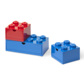 LEGO Bureaulade Set van 3 ROOD-BLAUW