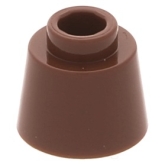 LEGO Cone 1x1 Fez BRUIN (100 stuks) LEGO Cone 1x1 Fez BRUIN (100 stuks)