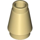 LEGO Cone 1x1 BEIGE (100 stuks) LEGO Cone 1x1 BEIGE (100 stuks)