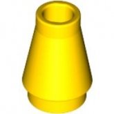 LEGO Cone 1x1 GEEL (100 stuks)
